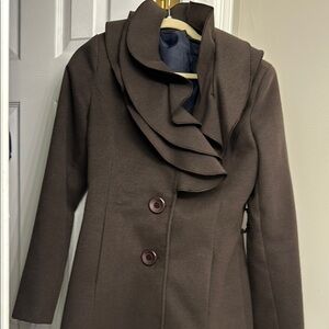 Elegant Brown Women's Coat
